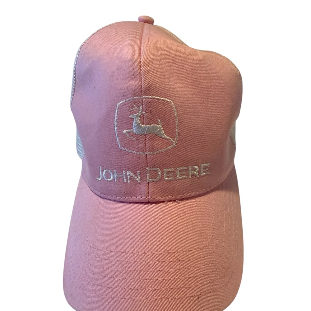 John Deere Kids Pink Cap